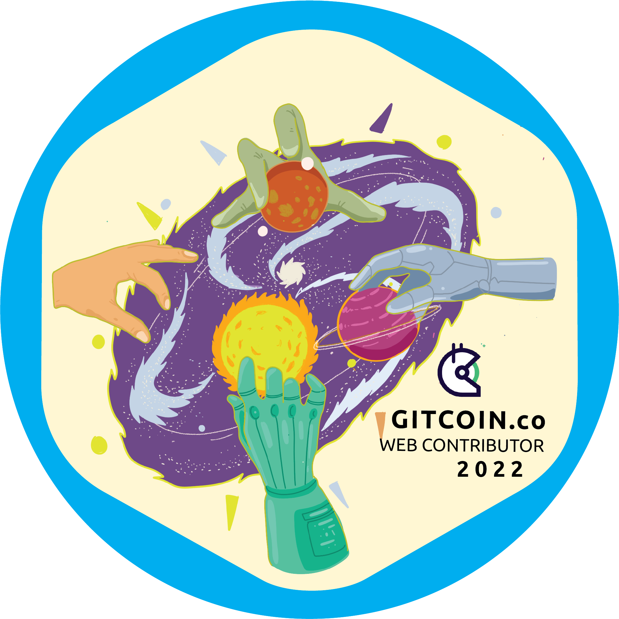 GitPOAP: 2022 Gitcoin.co web Contributor POAP image