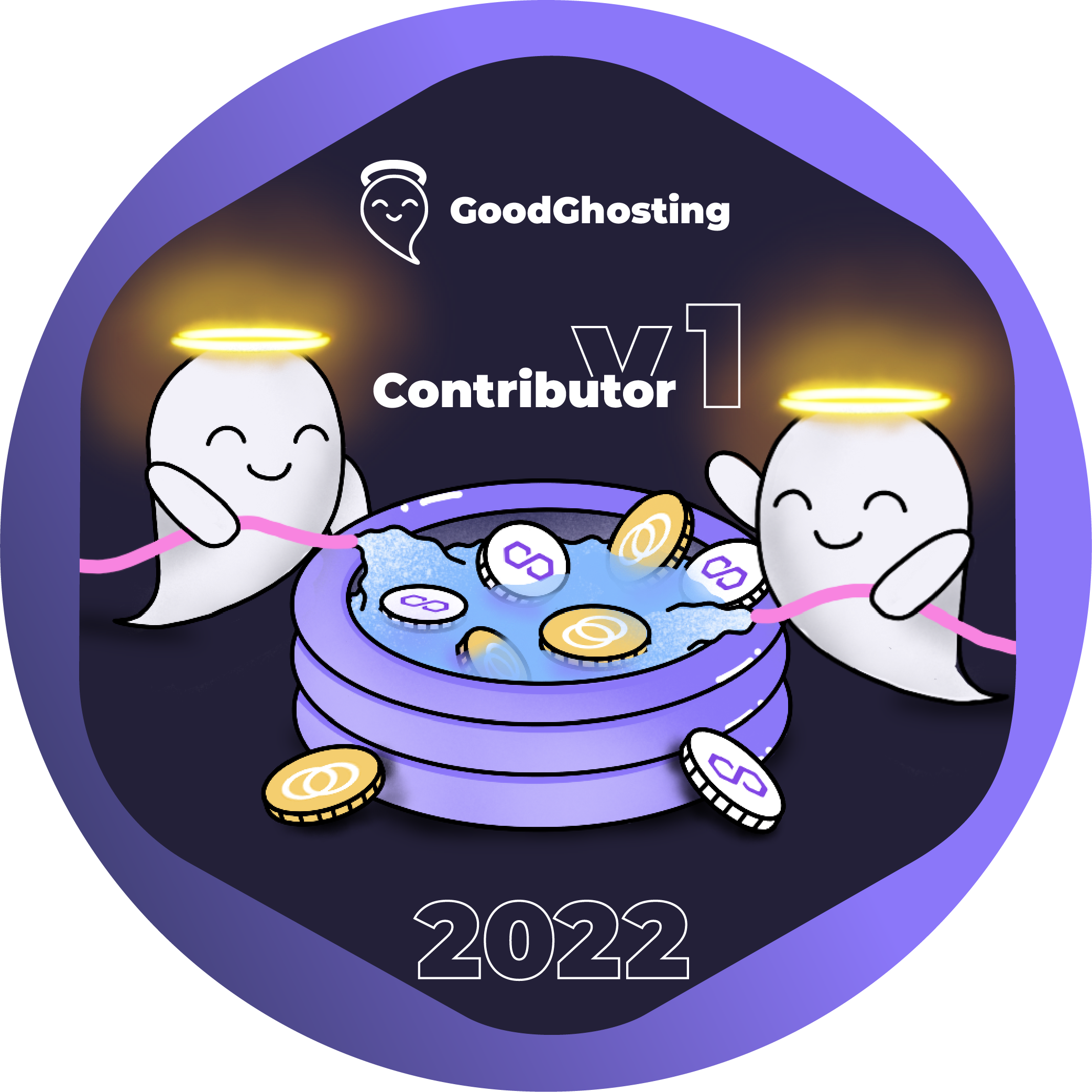 GitPOAP: 2022 GoodGhosting v1 Contributor POAP image