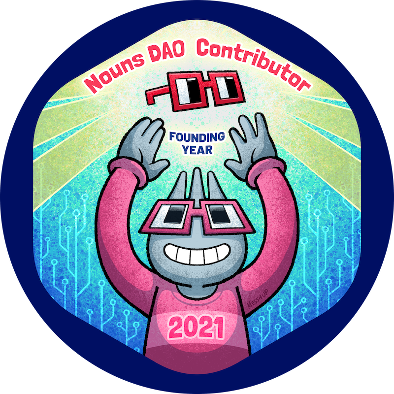 GitPOAP: 2021 Nouns Contributor POAP image