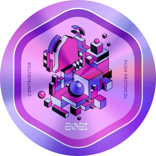 GitPOAP: 2021 Push Protocol Contributor POAP image