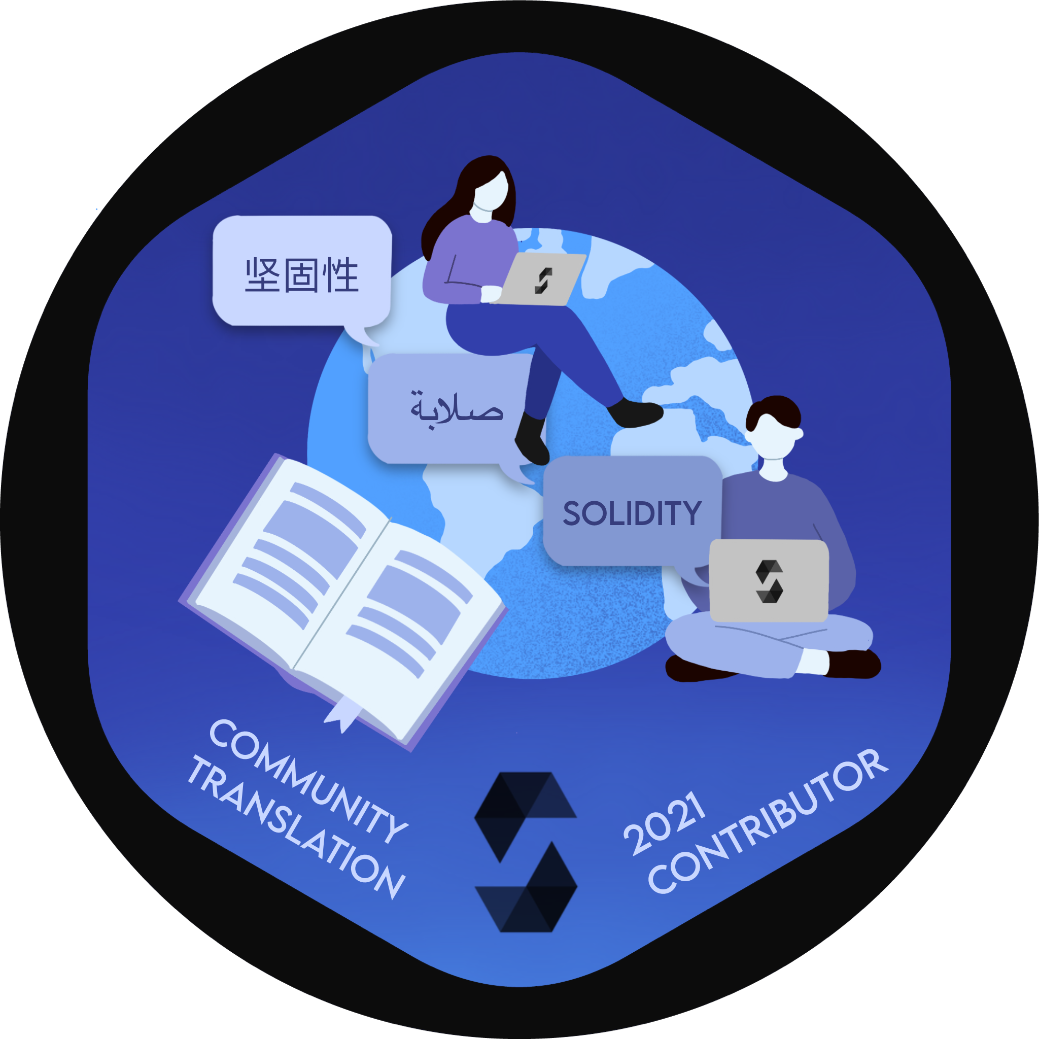 GitPOAP: 2021 Solidity Docs Community Translations Contributor POAP image