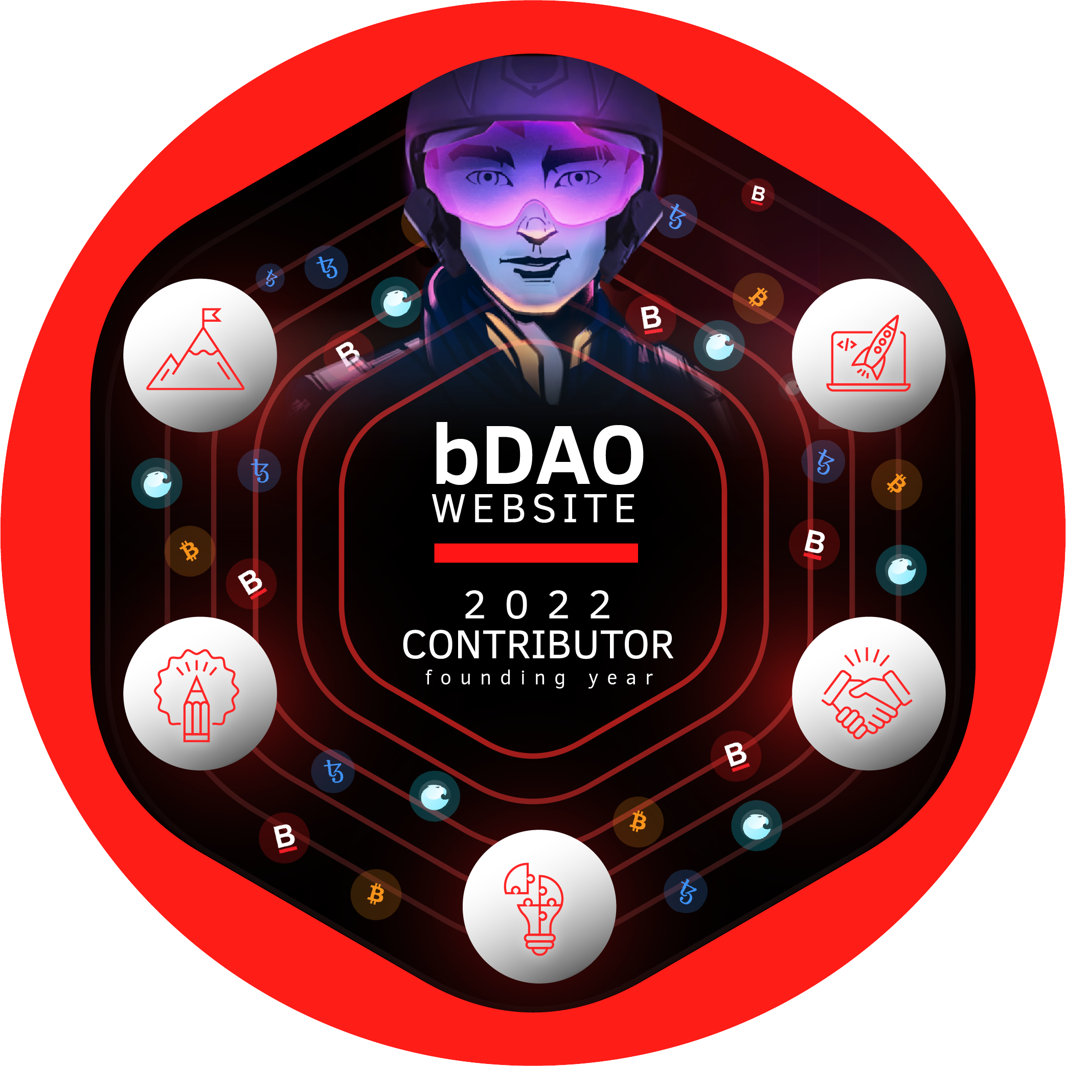 GitPOAP: 2022 bDAO Website Contributor POAP image