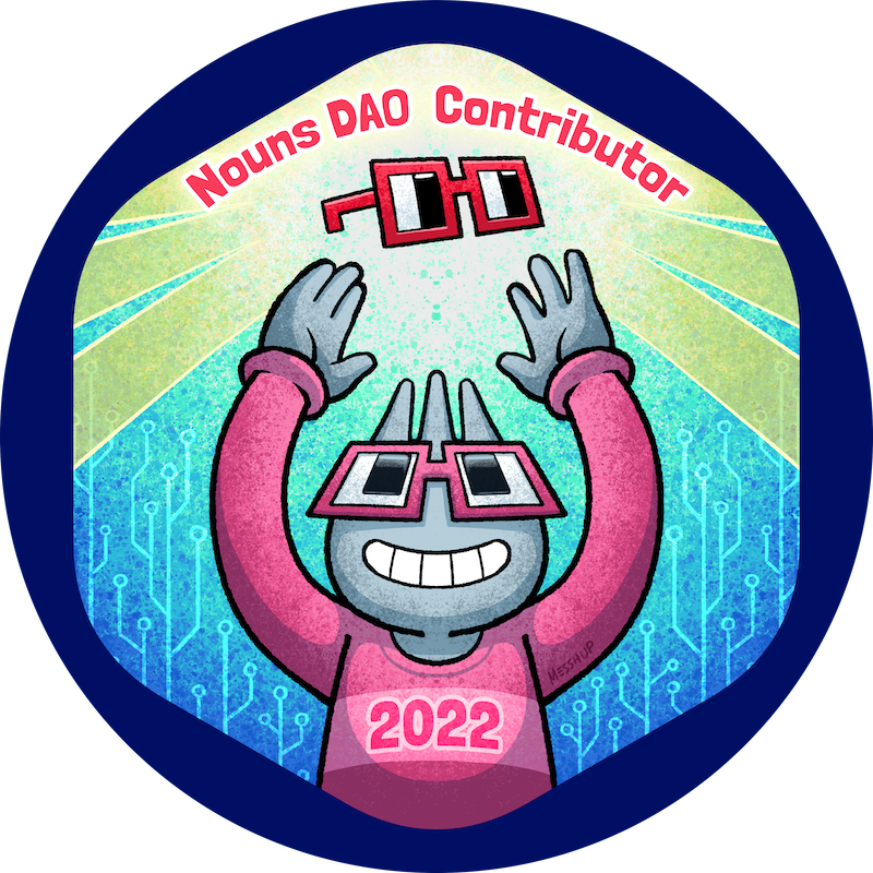 GitPOAP: 2022 Nouns Contributor POAP image