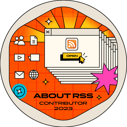 GitPOAP: 2023 About RSS Contributor POAP image