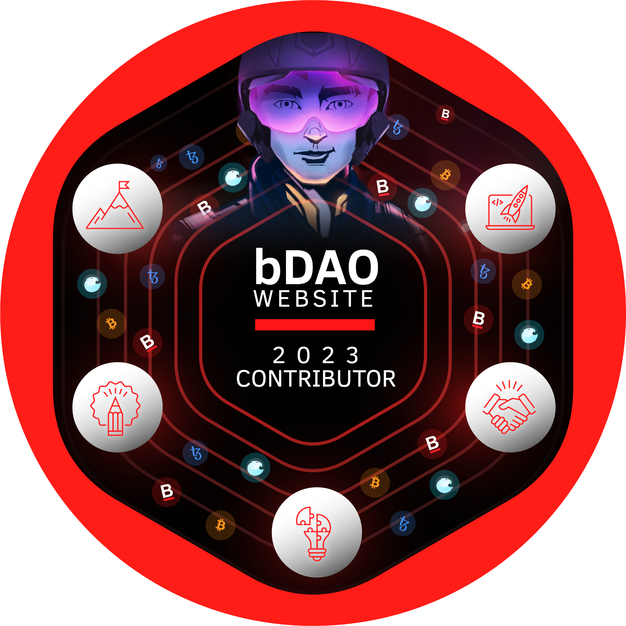 GitPOAP: 2023 bDAO Website Contributor POAP image