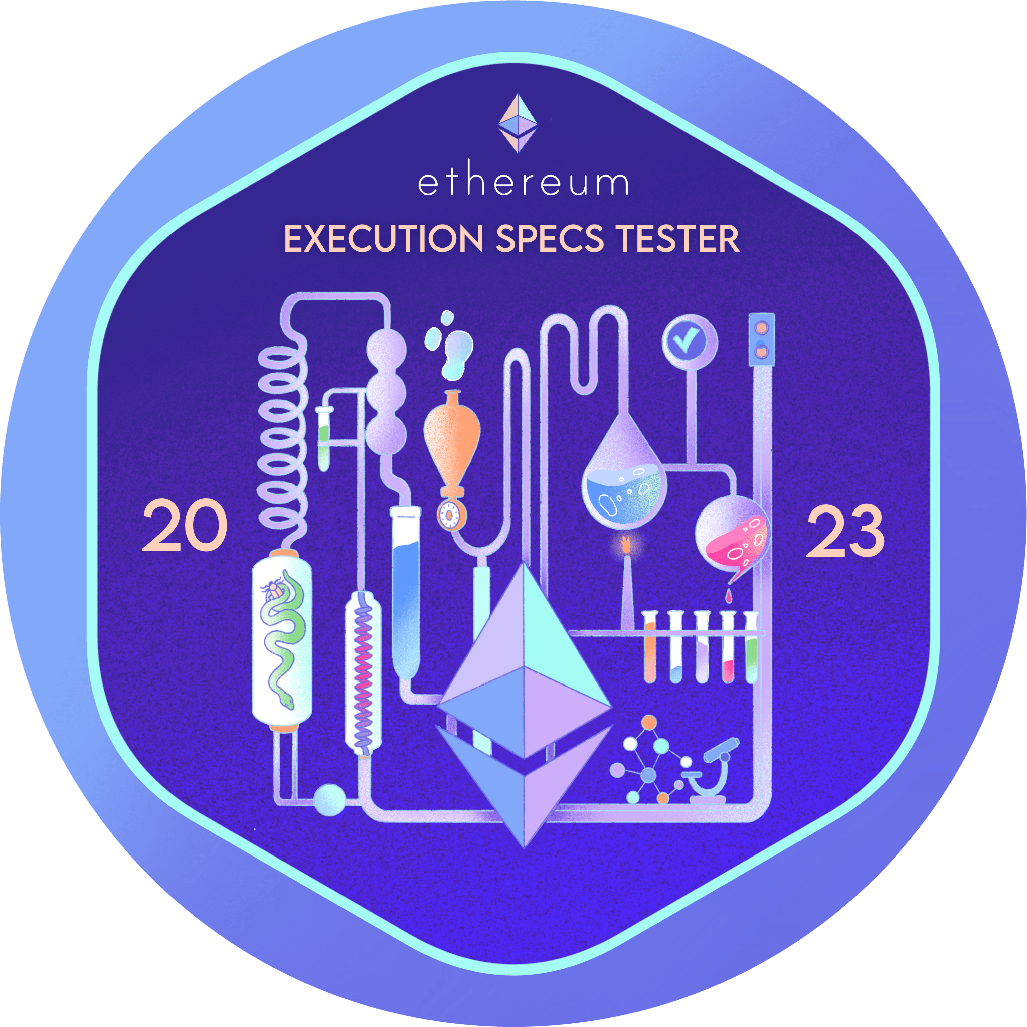 GitPOAP: 2023 Ethereum Execution Spec Tests Contributor POAP image