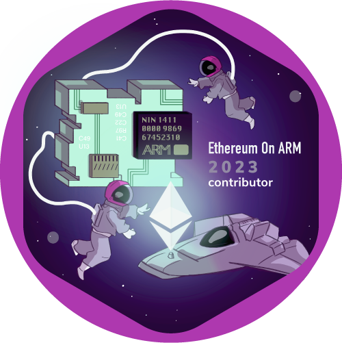GitPOAP: 2023 Ethereum on ARM Contributor POAP image