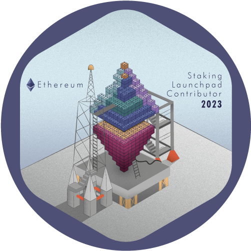 GitPOAP: 2023 Ethereum Staking Launchpad Contributor POAP image