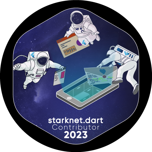 GitPOAP: 2023 starknet.dart Contributor POAP image