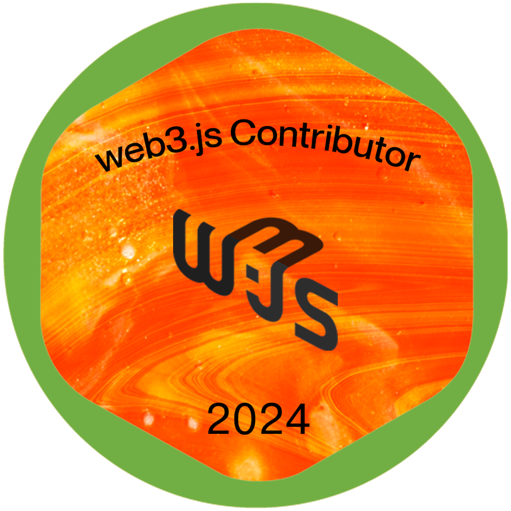 GitPOAP: 2024 web3.js Contributor POAP image