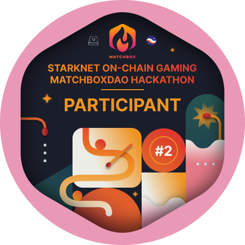 GitPOAP: StarkNet On-chain Gaming Virtual Hackathon Participant POAP image