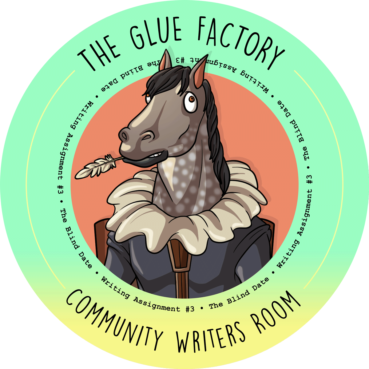 Glue Factory Show Writing Assignment #3 - The Blind Date POAP image