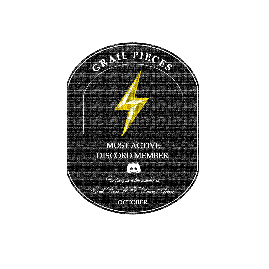 Grail Pieces Most Active Discord Member POAP image