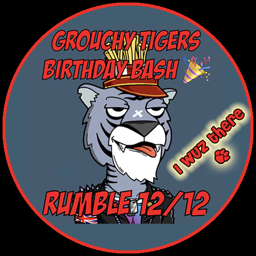 Grouchy Tiger Social Club's Birthday POAP image