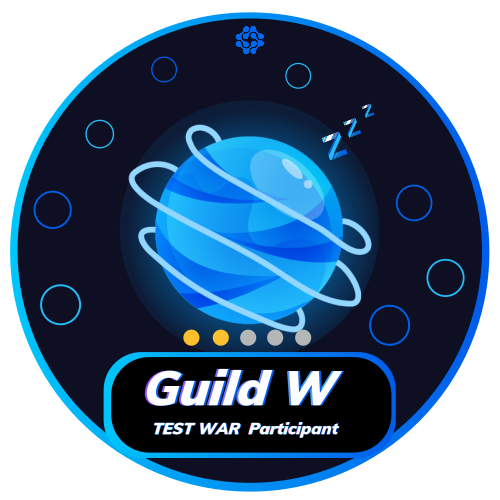 Guild W Dark Forest Test War - Participant Badge POAP image
