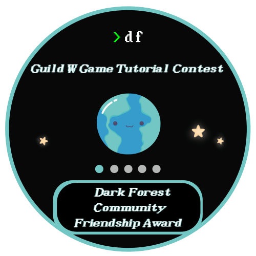 Guild W Dark Forest Tutorial Contest - Dark Forest Community Friendship Award POAP image