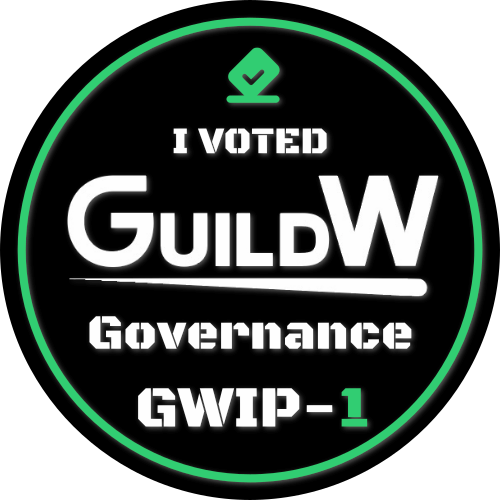 Guild W Governance Vote - GWIP-1 POAP image