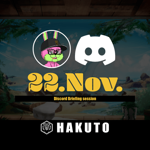 HAKUTO.DAO Discord MTG Nov. POAP image