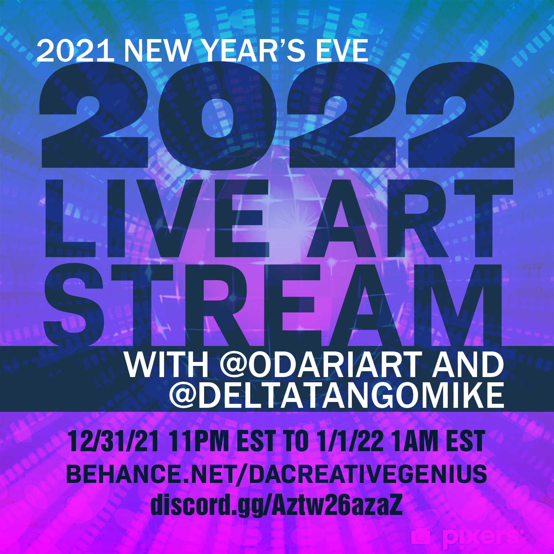 Happy New Year 2022 Art Live POAP image