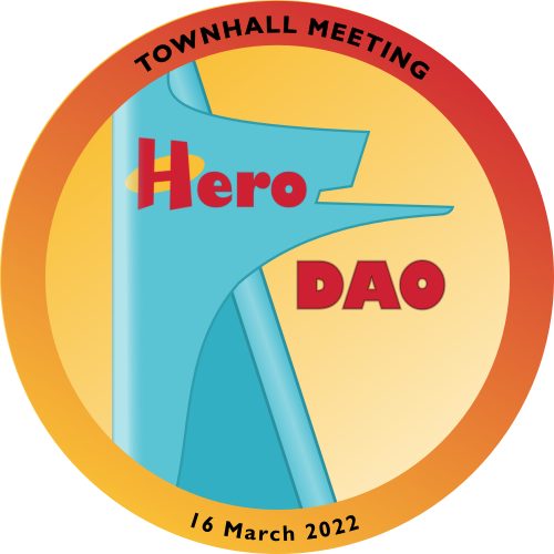 Hero DAO Townhall 16 March 2022 POAP image