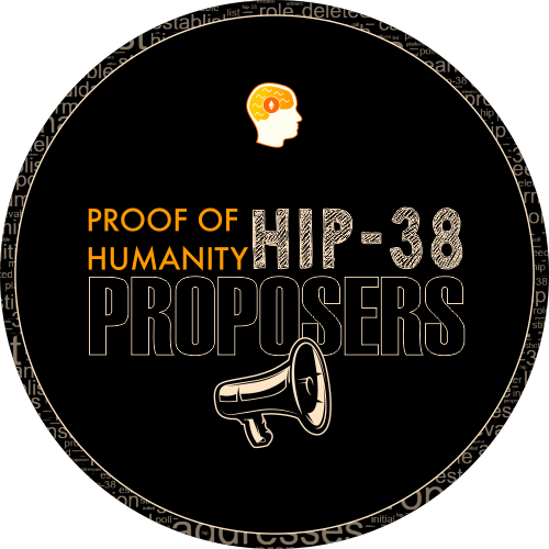 HIP-38: Election of Proposers - Proof of Humanity DAO POAP image