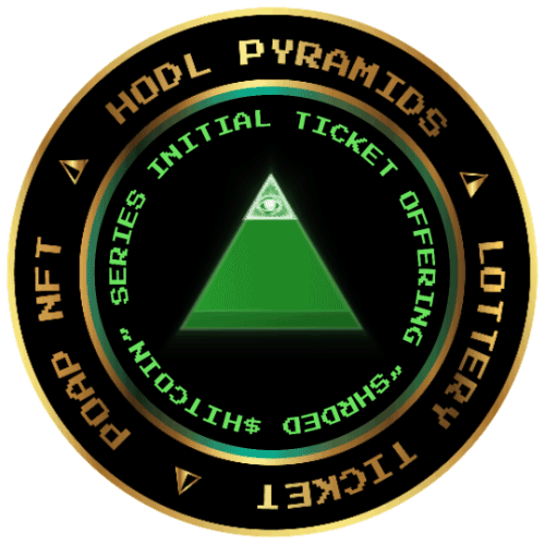 HODL PYRAMIDS 1st ITO for "SHRDED $HITCOIN" Series  drop image