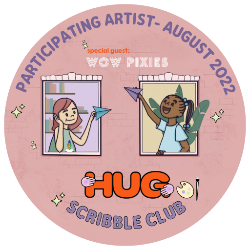 HUG Air Boosters committee /  August Scribble Club POAP image