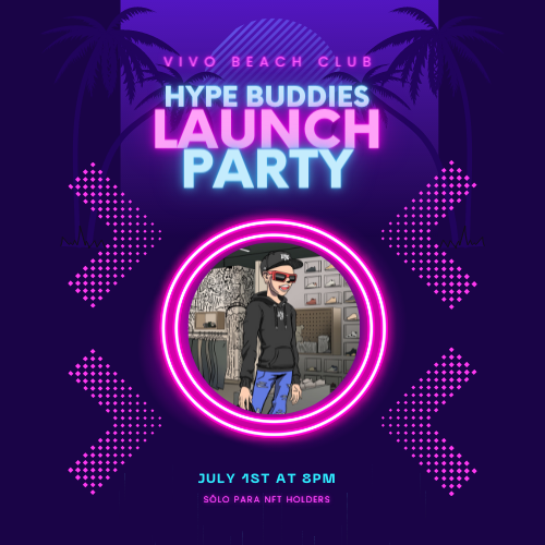 HYPE BUDDIES LAUNCH PARTY POAP image