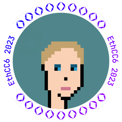 I met 0xugo.eth at EthCC 2023 POAP image