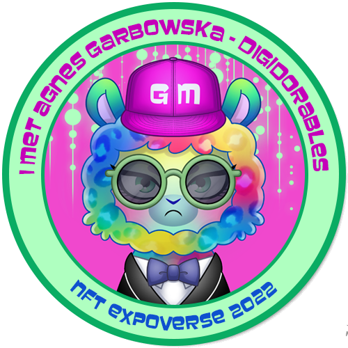 I Met Agnes Garbowska at NFT Expoverse 2022 POAP image