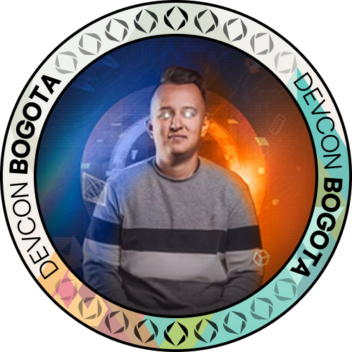 I met alan777.eth at Devcon 6 POAP image