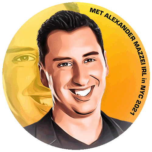 I MET @alexandermazzei from NFTs.tips IRL in NYC 2021 POAP image