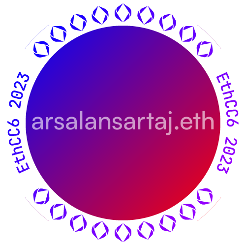 I met arsalansartaj.eth at EthCC 2023 POAP image