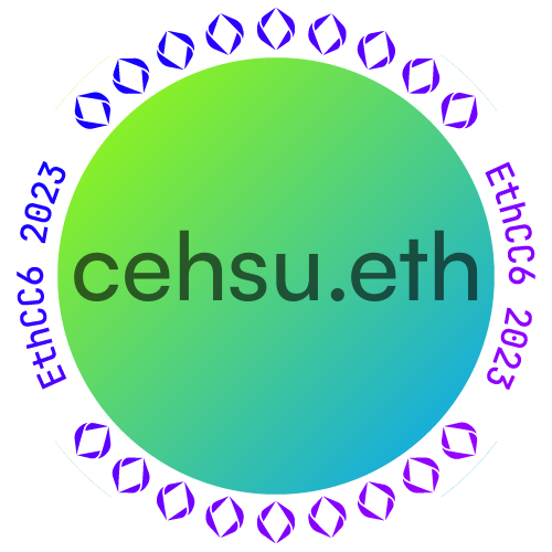 I met cehsu.eth at EthCC 2023 POAP image