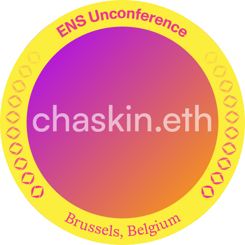 I met chaskin.eth at ENS Unconference 2024 POAP image