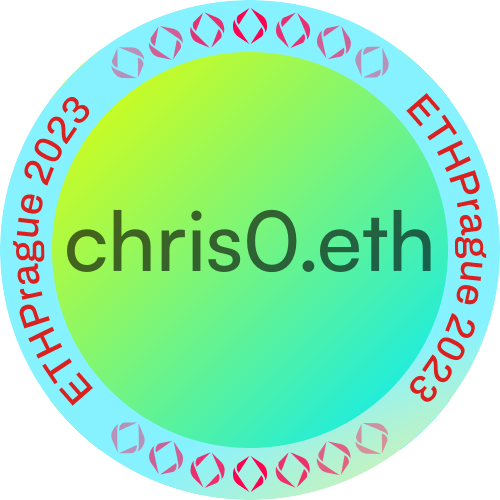 I met chris0.eth at ETHPrague 2023 POAP image