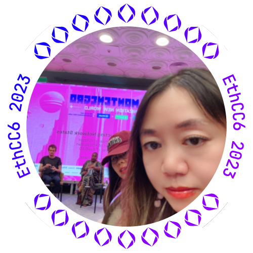 I met christinatao.eth at EthCC 2023 POAP image