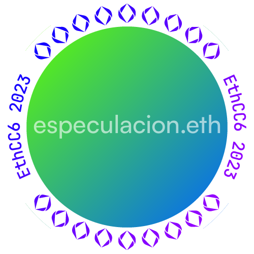 I met especulacion.eth at EthCC 2023 POAP image