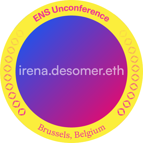 I met irena.desomer.eth at ENS Unconference 2024 POAP image