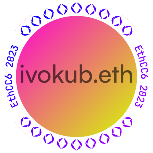 I met ivokub.eth at EthCC 2023 POAP image
