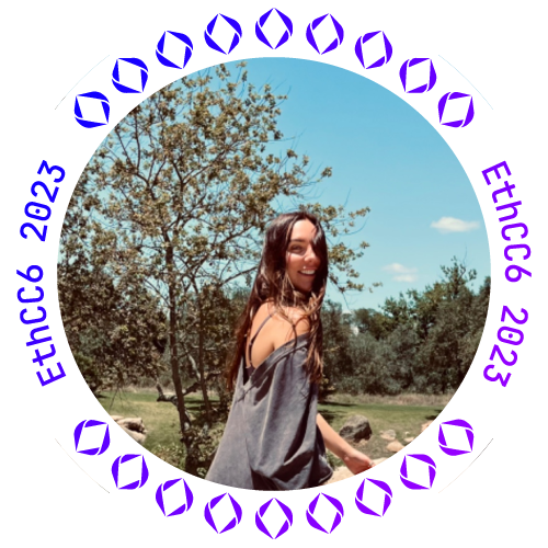 I met jessicarose101.eth at EthCC 2023 POAP image