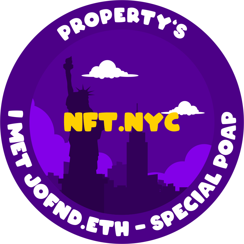 I met JOFND at NFT.NYC POAP image