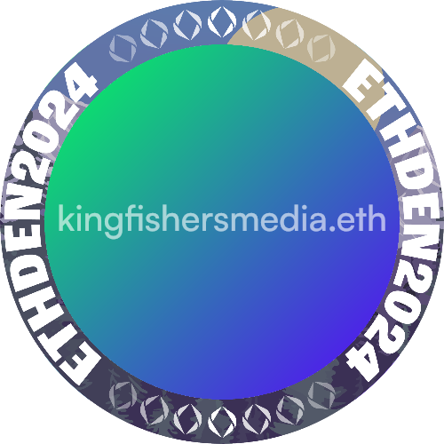 I met kingfishersmedia.eth at ETHDenver 2024 POAP image