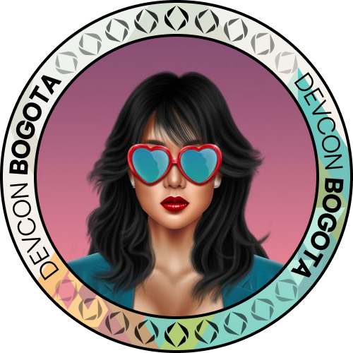 I met launamu.eth at Devcon 6 POAP image