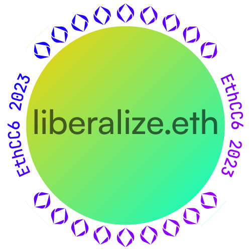 I met liberalize.eth at EthCC 2023 POAP image