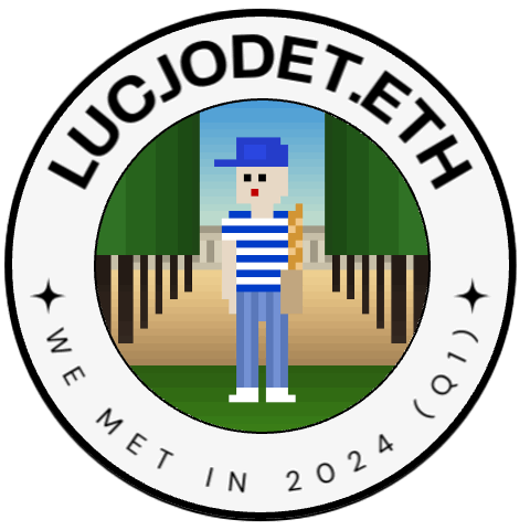 I met LucJodet.eth in 2024! POAP image