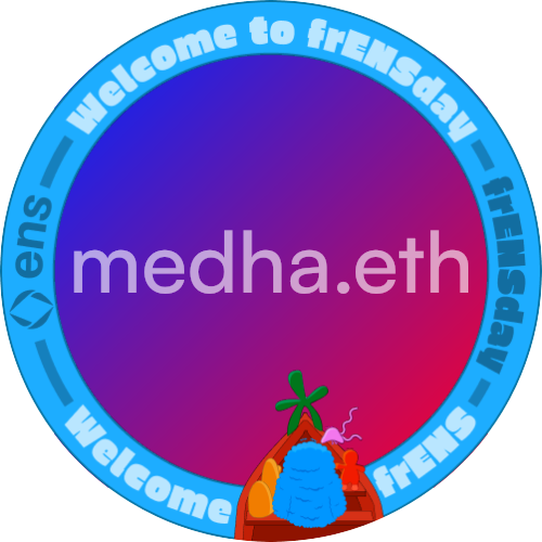 I met medha.eth at frENSday 2024 POAP image