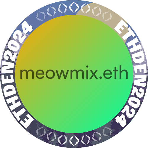 I met meowmix.eth at ETHDenver 2024 POAP image