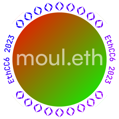 I met moul.eth at EthCC 2023 POAP image