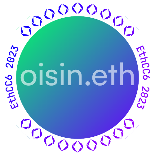 I met oisin.eth at EthCC 2023 POAP image